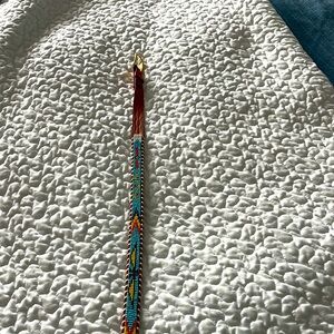 Ladies belt with decorative beading